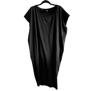 OAK NYC oversized black sleeveless tshirt dress XXL